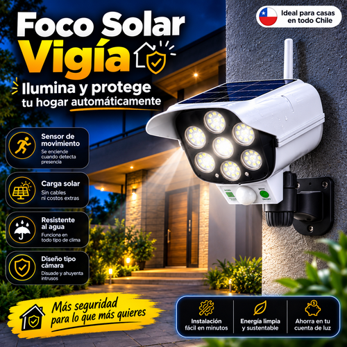 Foco Solar Vigía con Sensor de Movimiento